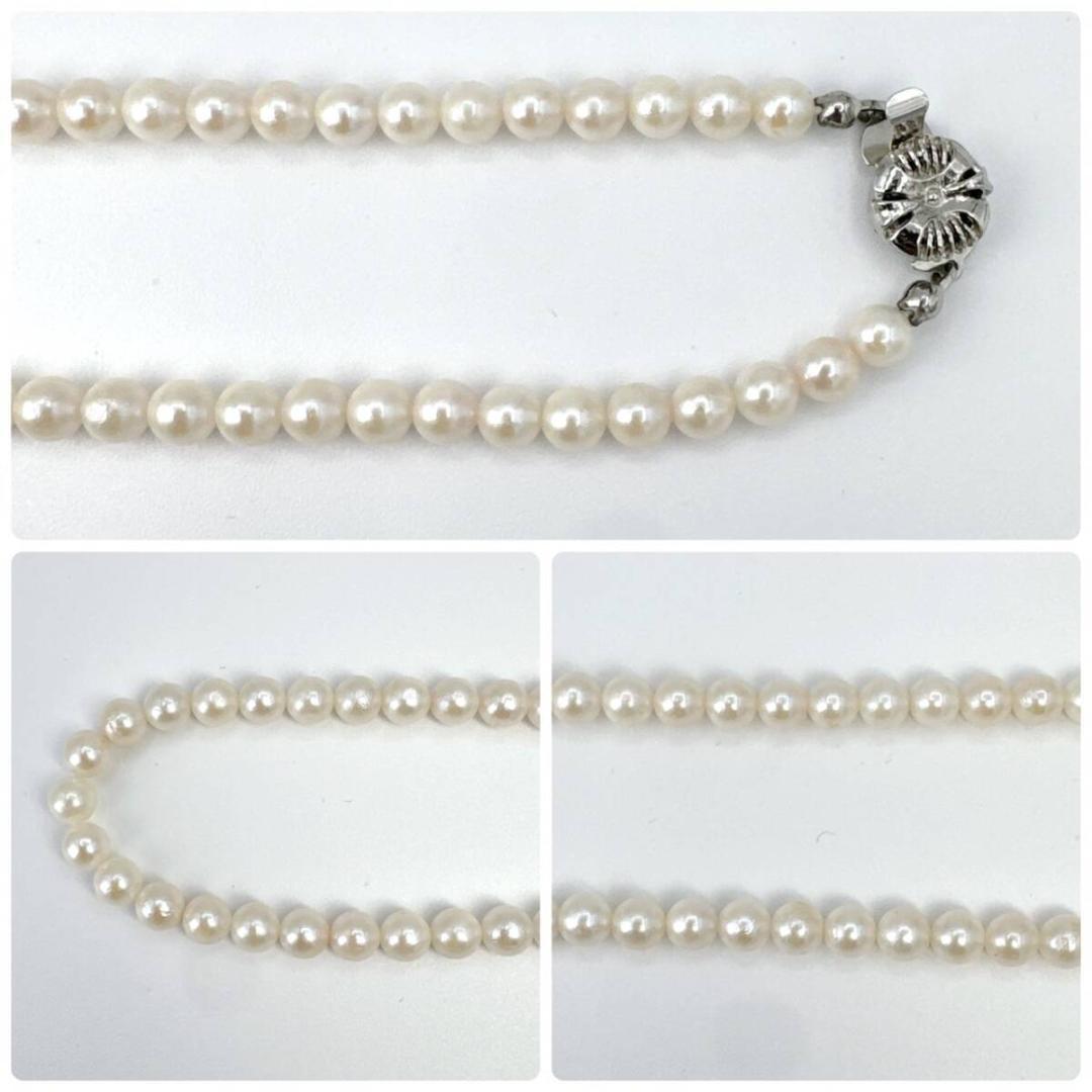 テリ抜群✨ アコヤ 本真珠 5.6-6.0mm ネックレス イヤリング2点セット