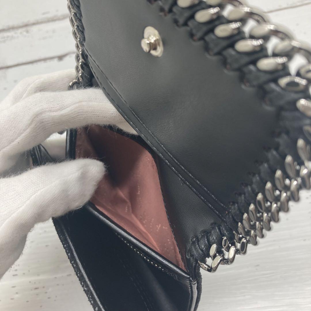 送料関税込【Stella McCartney】ウォレット 三つ折り ブラック 三つ折り Stella McCartney(ステラマッカートニー) 財布・小物