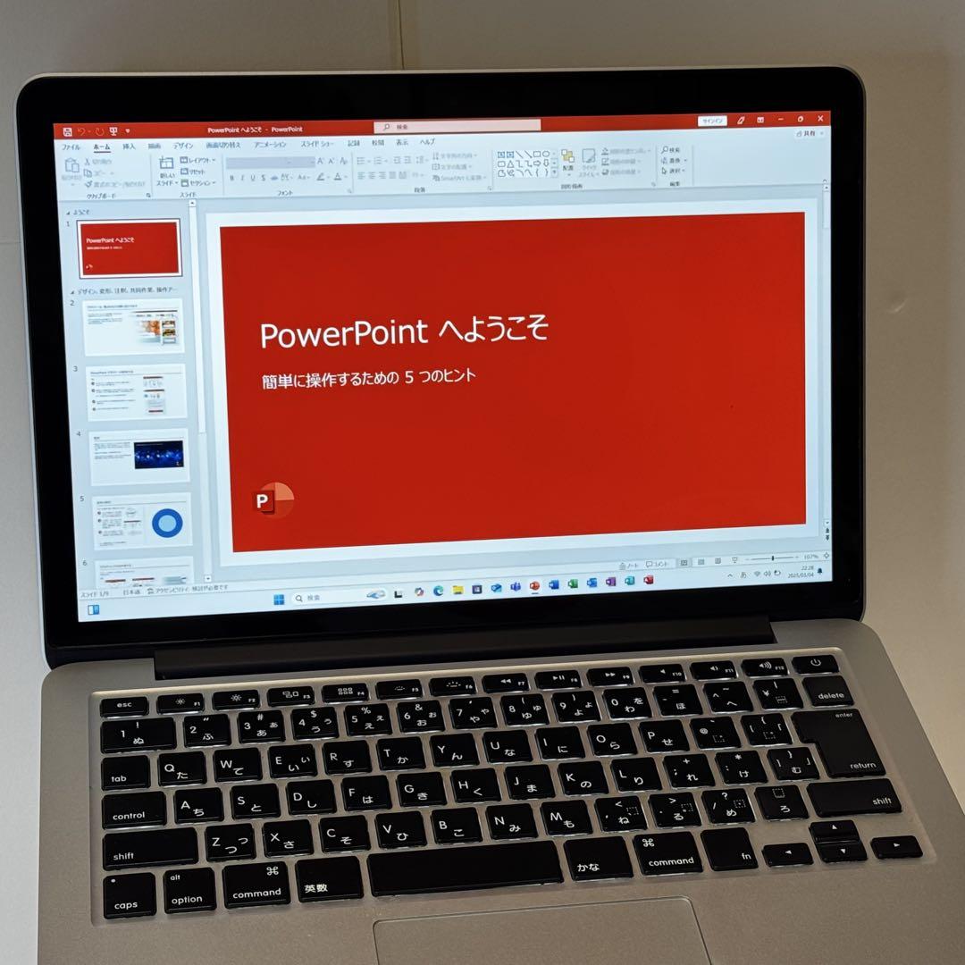 MacBookPro CTO i7/8GB/256GB Windows11導入