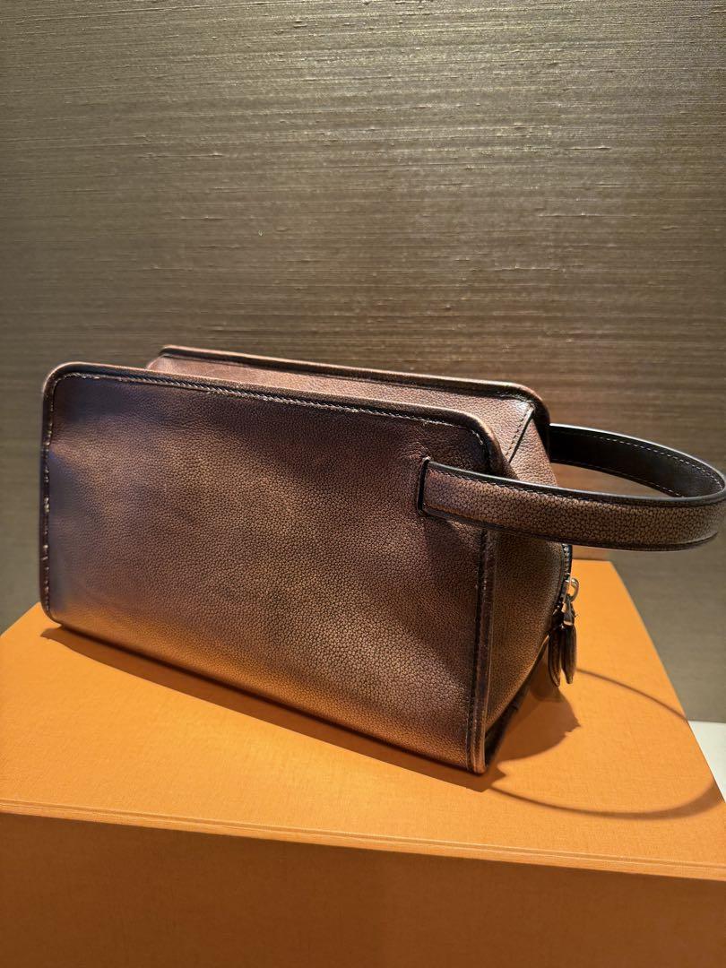 特注40万 BERLUTI モーニング スクリットソフトレザー セカンドバッグ