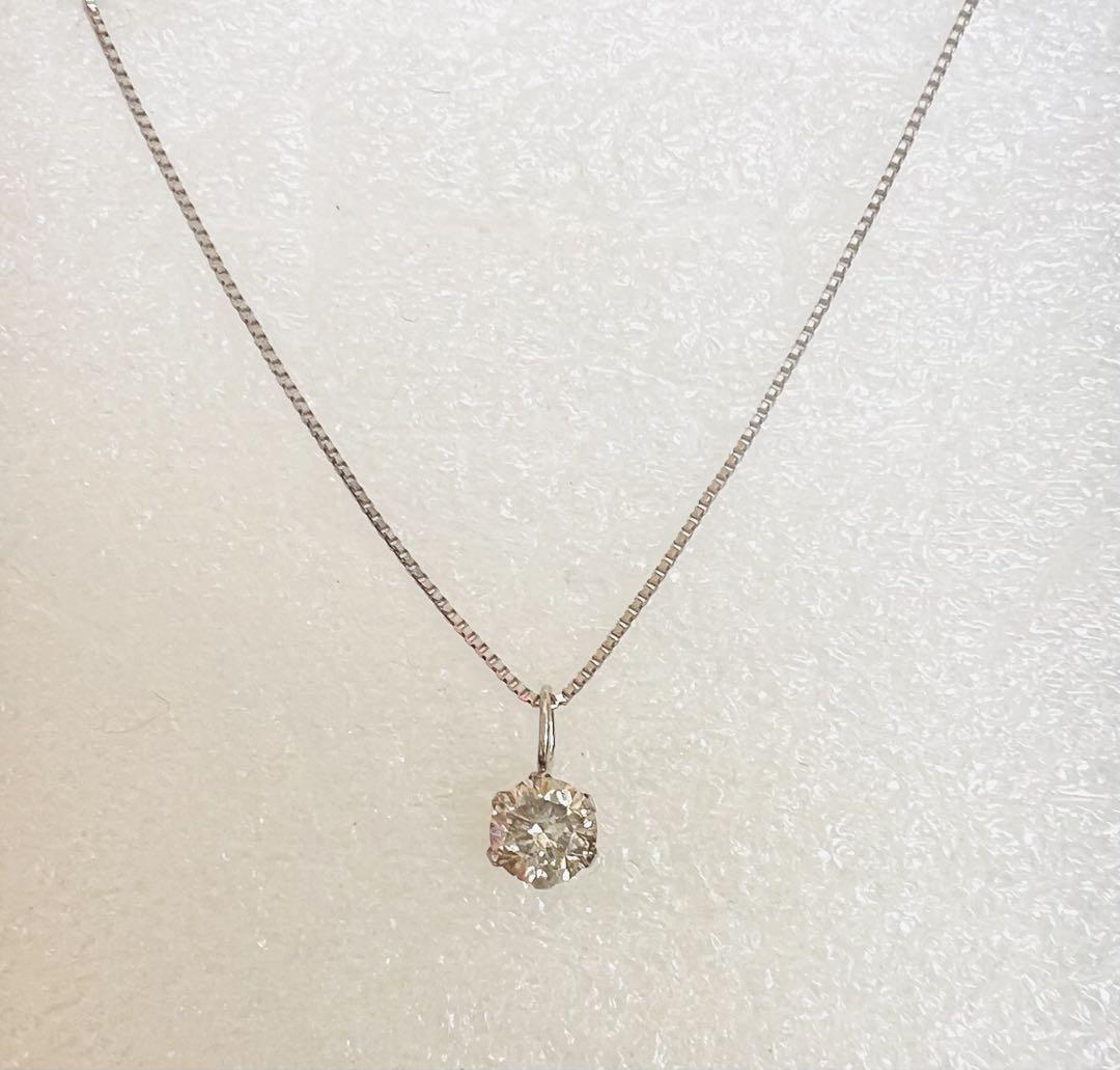 Pt900 0.50ct ダイヤモンド ネックレス