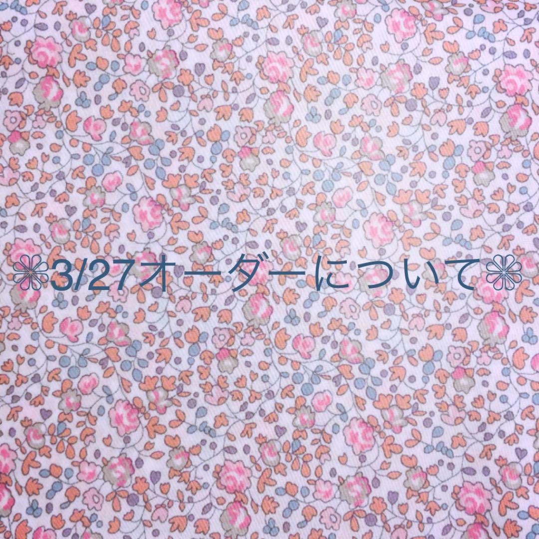 3 27オーダーにつきまして