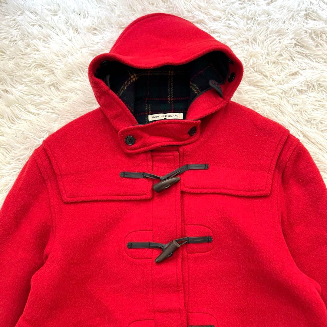 希少 90s Vintage 英国製 グローバーオール ダッフルコート 赤 S 希少 90s Vintage 英国製 グローバーオール ダッフルコート 赤 S