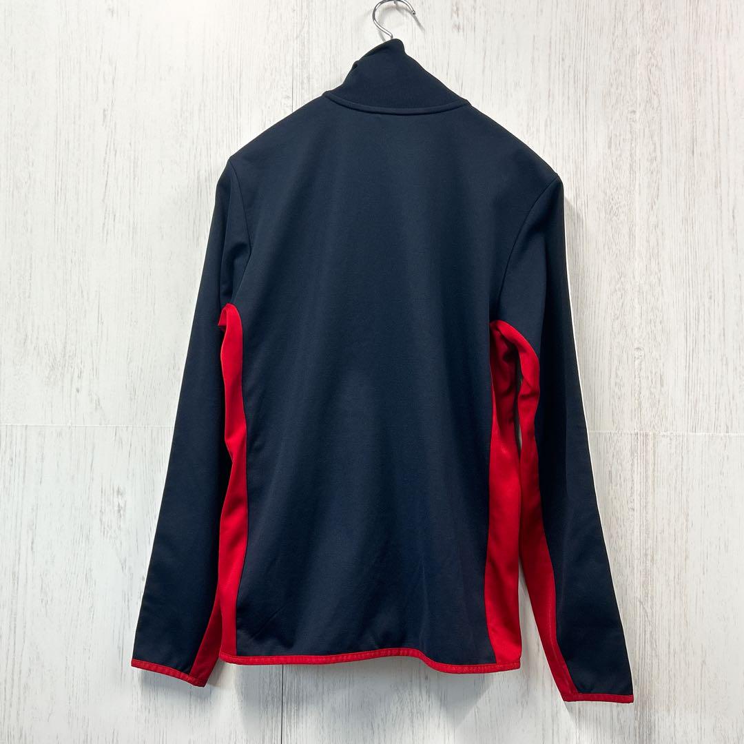 アディダス トラックジャケット ポリ 紺赤 M adidas