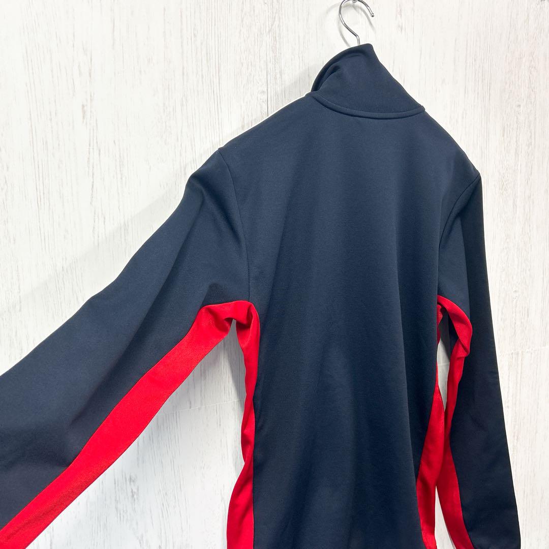 アディダス トラックジャケット ポリ 紺赤 M adidas