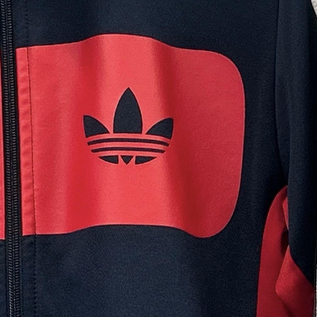 アディダス トラックジャケット ポリ 紺赤 M adidas