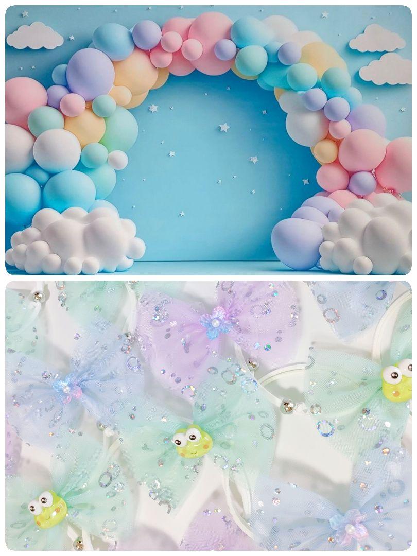 業務用トリミングチョーカー キラキラ梅雨リボン 紫陽花 カエル