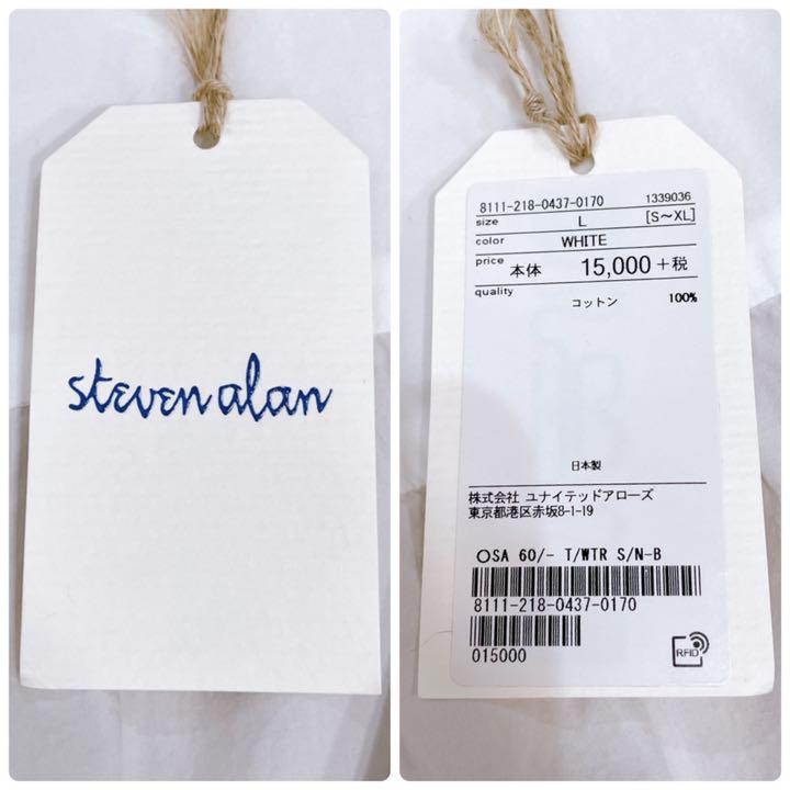 国産NEW 新品❤︎タグ付き オーバーダイリバースシームシャツ L dt1OK-m32322233027 スティーブンアラン 送料無料得価