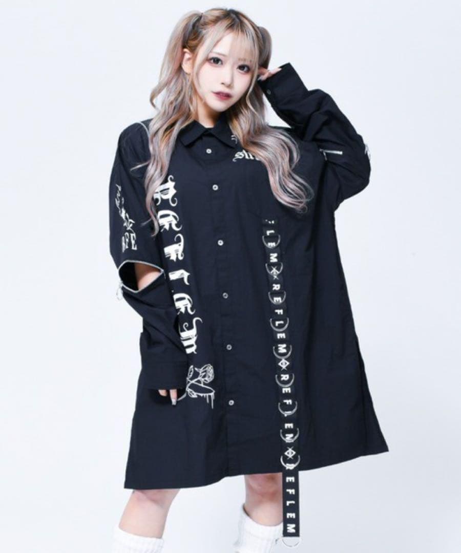 【REFLEM/レフレム】Dリングデザイン ロングシャツ