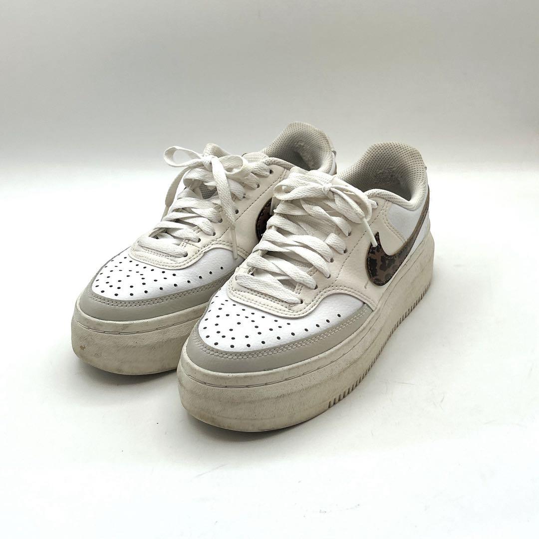 NIKE ヒョウ柄スニーカー　コートビジョンアルタ　24センチ