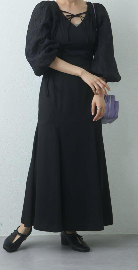 カスタネ 結婚式 オケージョンドレス 2piece layered dress