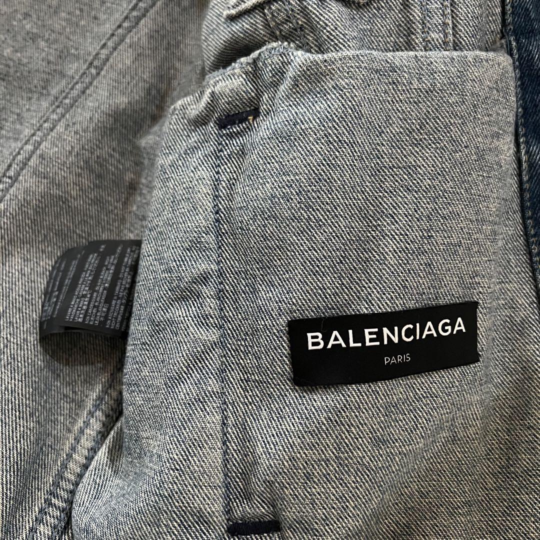 最終値下げ 美品 BALENCIAGA ダメージ デニムジャケット