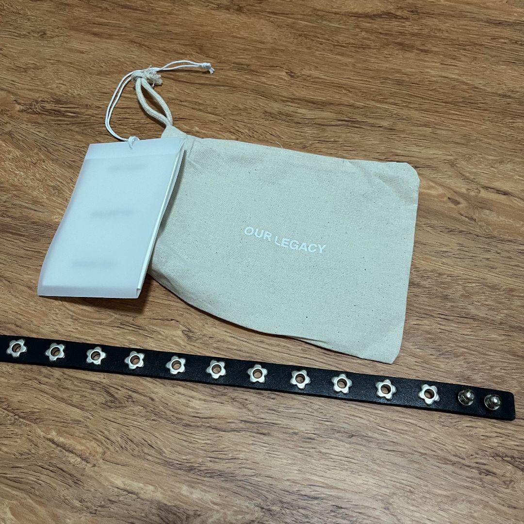 OUR LEGACY FLOWER CHOKER BLACK