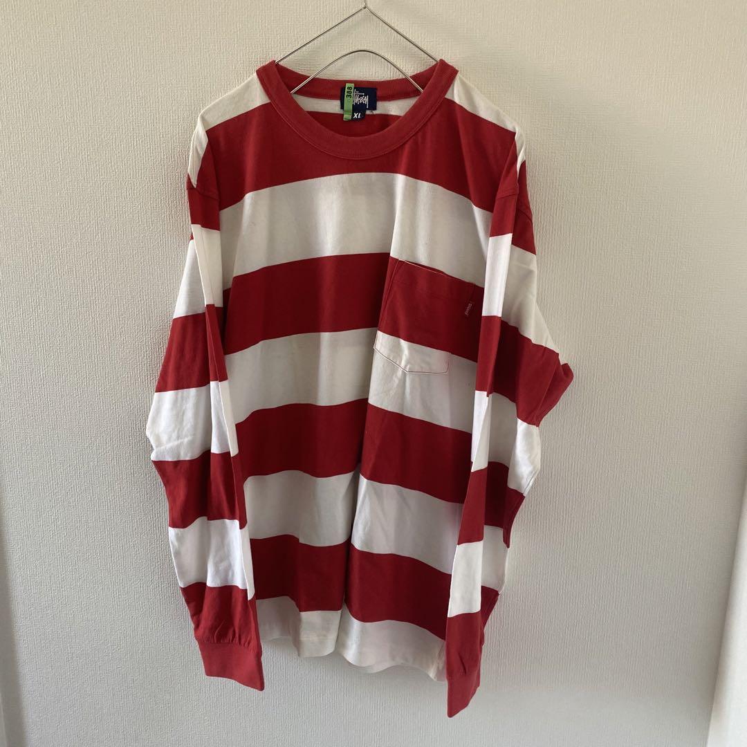 オールドマンズテーラー赤白ボーダー長袖Tシャツ未使用