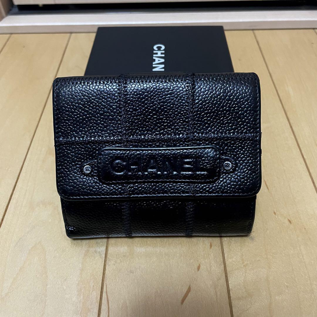 ○CHANEL シャネル 三つ折り財布