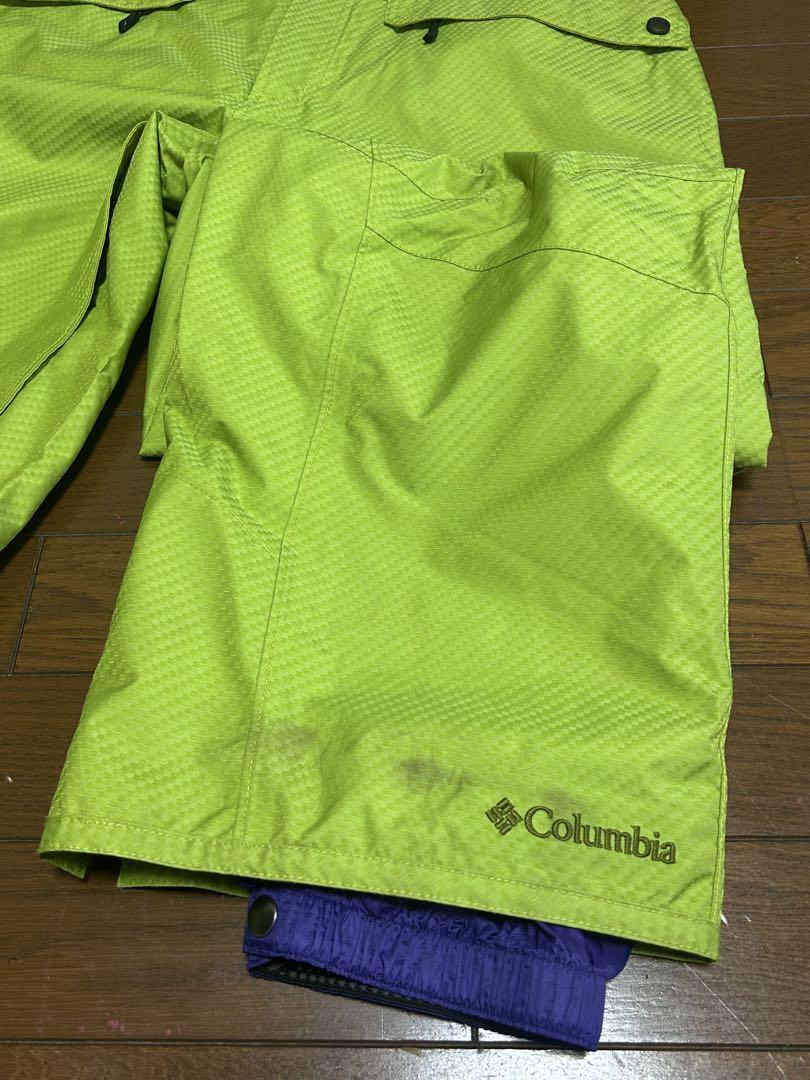 Columbia 蛍光イエロー スノーボードパンツ Lサイズ