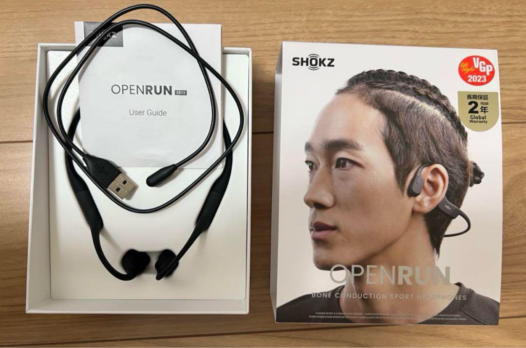 Shokz (ショックス) OPENRUN オープンラン ブラック