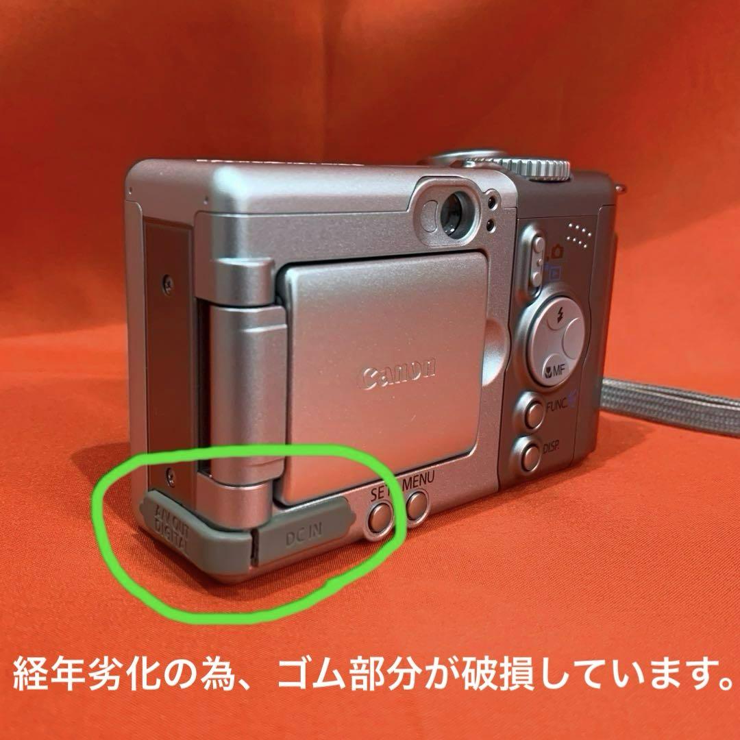 【ジャンク】CANONデジタルカメラPowerShot A80 付属品付き
