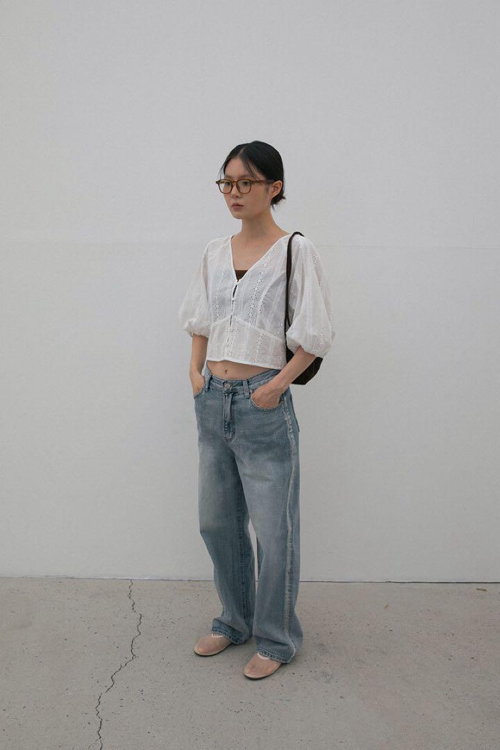 【OHOTORO】Brushed Wide Jeans（long/s）