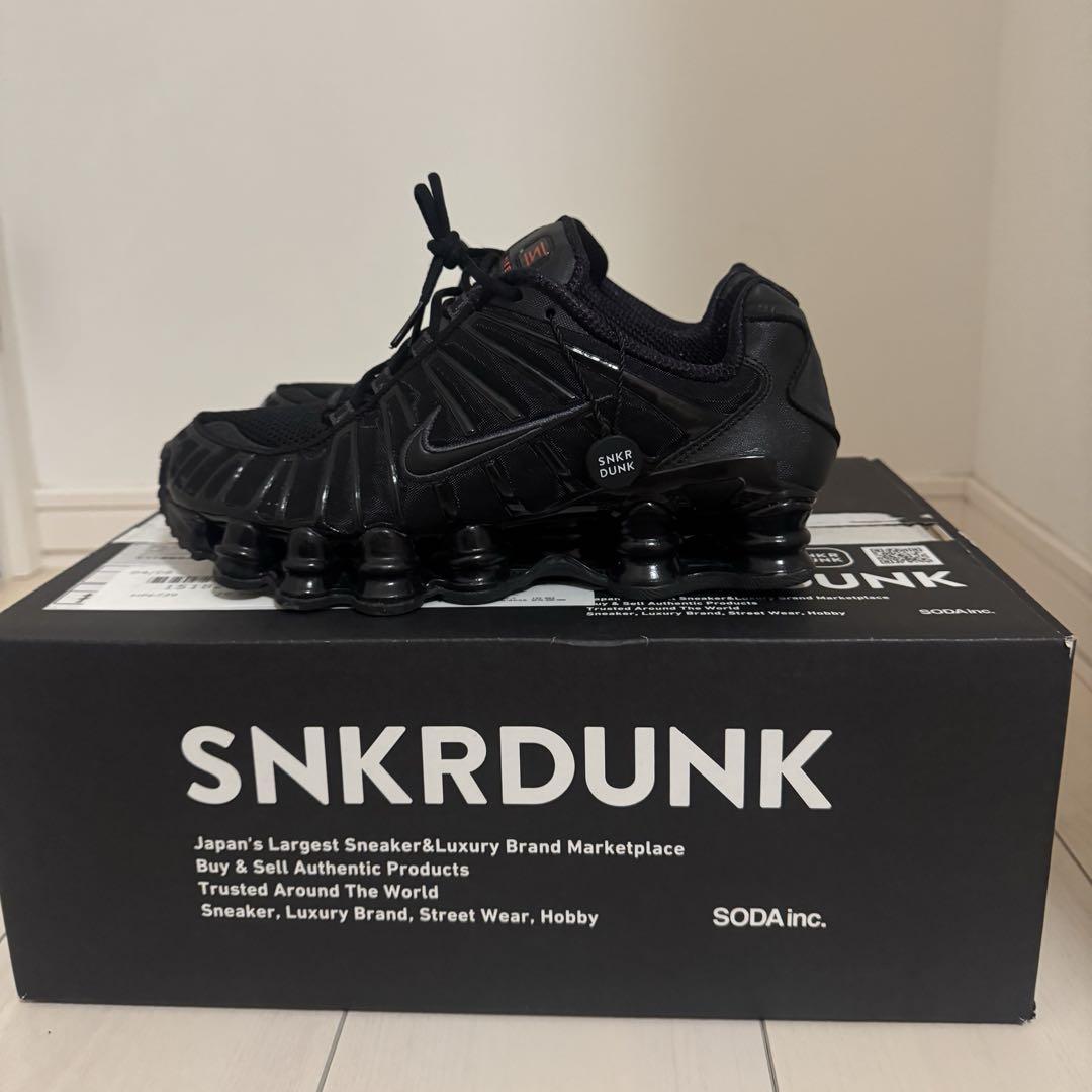 Nike Shox TL Black and Max Orange