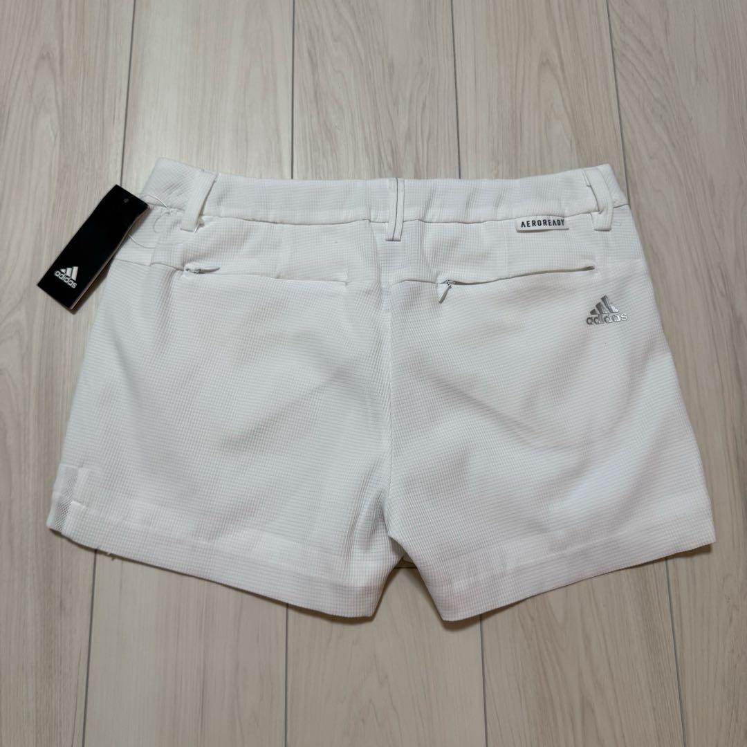 新品 アディダス ショートパンツ Lサイズ 春夏 ホワイト ゴルフ パンツ 白