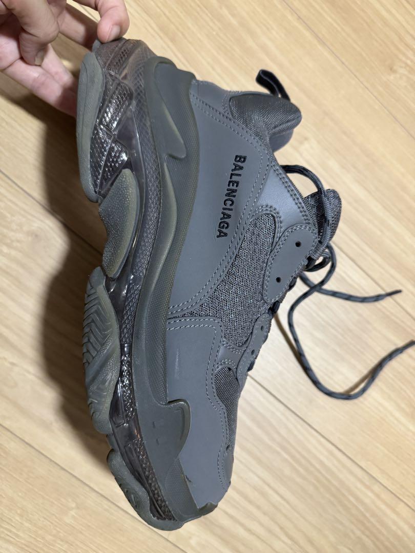 【BALENCIAGA】トリプルS グレー 43 レア 美品 銀座正規店購入