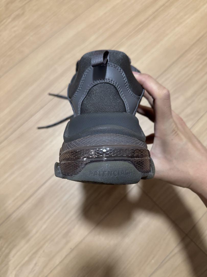 【BALENCIAGA】トリプルS グレー 43 レア 美品 銀座正規店購入