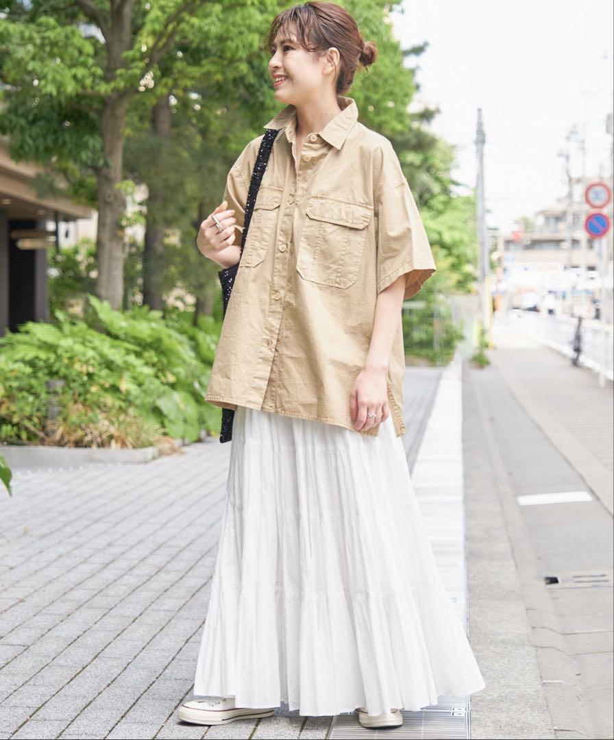 Spick & Span ガーメントダイサファリシャツ