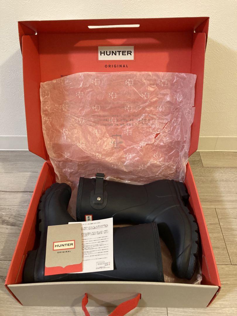 HUNTER  レインブーツ 24cm ミドル丈 長靴