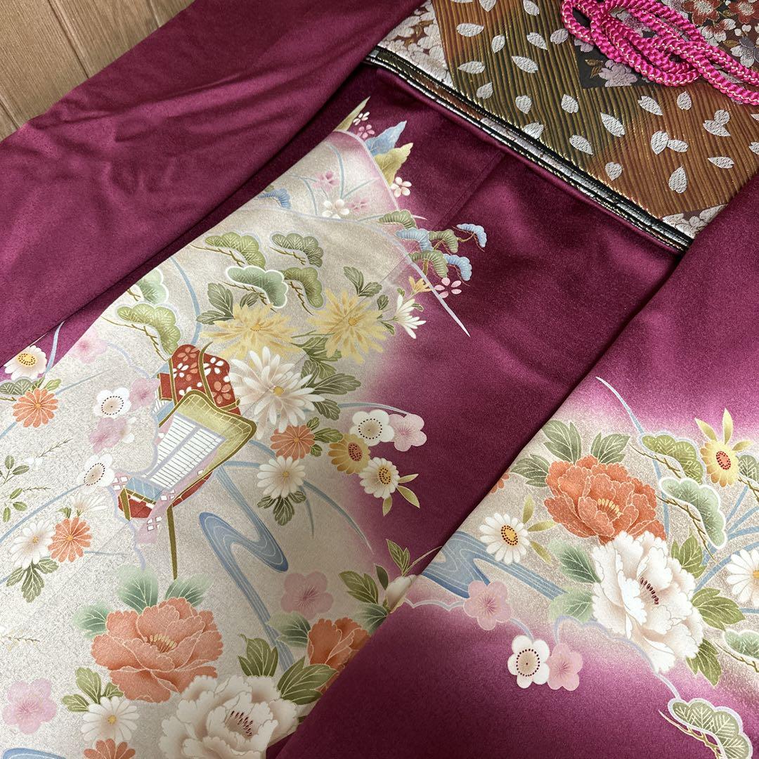 正絹振袖 袋帯 長襦袢 小物セット 18ー02 画像11