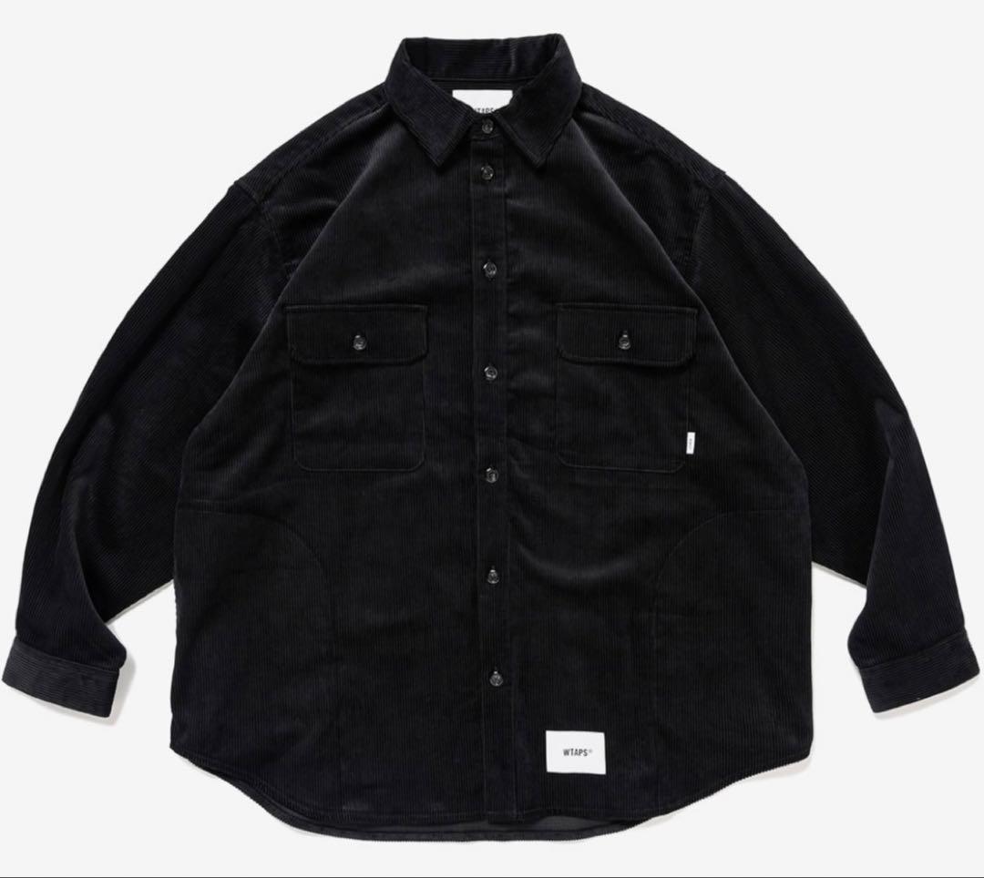 WTAPS WCPO コーデュロイシャツ 黒 M