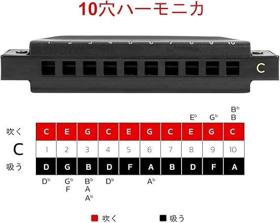 Kmise AKLOT ブルースハーモニカ 7本セット ブルースバンド 10穴