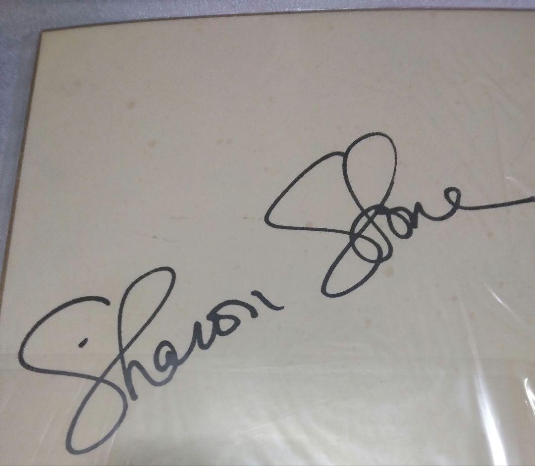 シャロン・ストーン sharon stone 直筆サイン　色紙 Amazon.co.jp: シャロンストーン sharon stone 直筆サイン 色紙