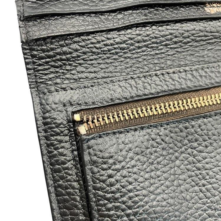 美品 HERMES エルメス ベアン クラシック 長財布 ブラック ▢I刻印