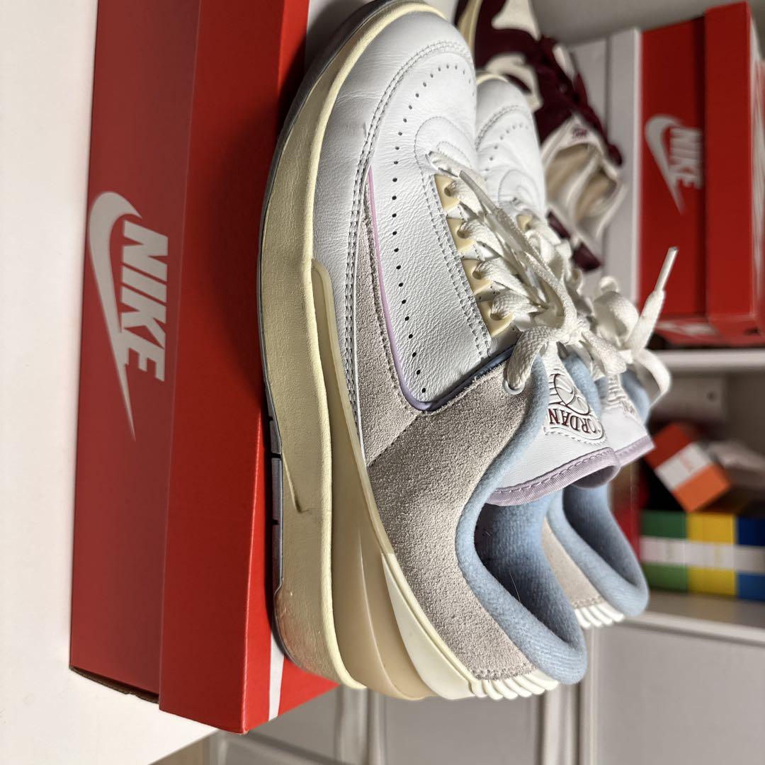 Air Jordan 2ホワイト/パープル シューズ