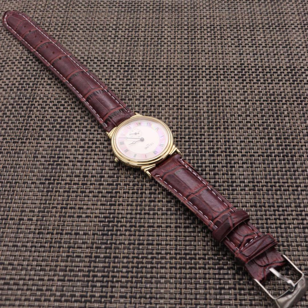 正規品【新品電池】CELINE H2903-3/動作品 人気モデル スモセコ