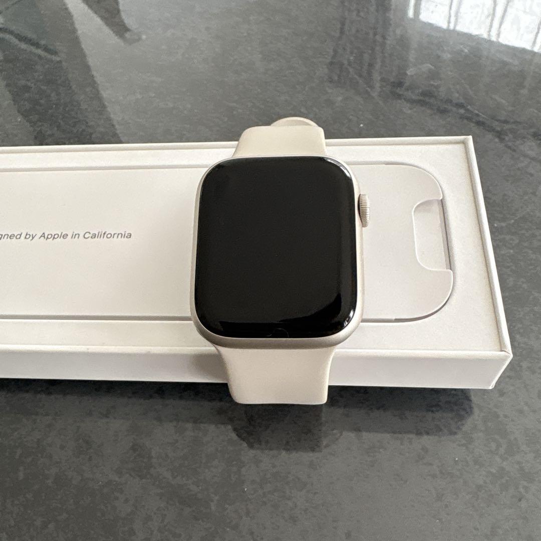 Apple Watch series7 45mm スターライト GPS美品！