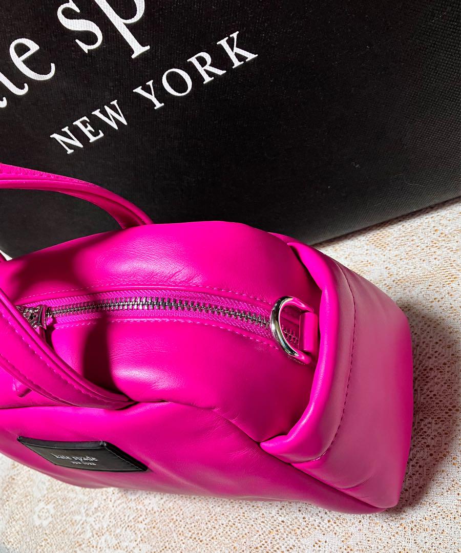 ケイトスペードニューヨーク☆新品☆未使用☆パフドレザーサッチェルピンク♡ kate spade new york（ケイトスペード ニューヨーク）の「パフド