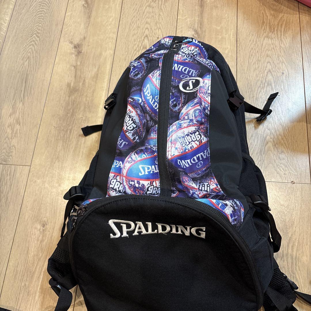 SPALDING バスケットボール柄 バックパック