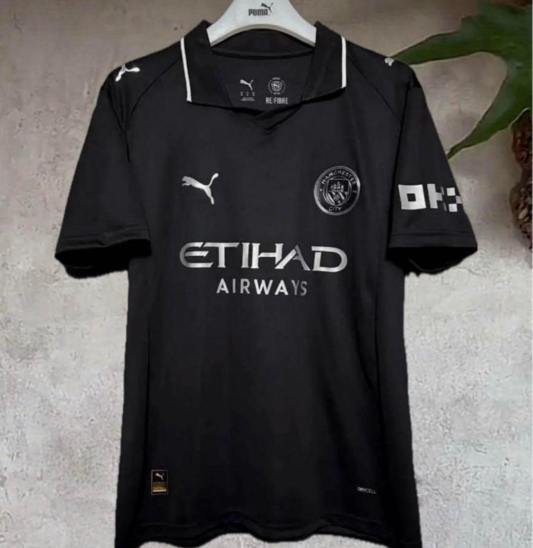 マンチェスターシティ　2526　シーズン　アウェイ ユニフォーム　黒　XL