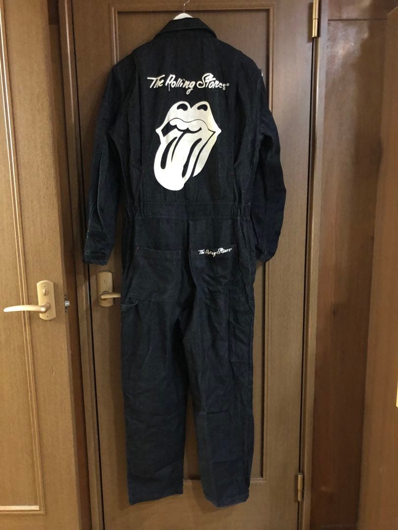 The Rolling Stones オーバーオール 黒デニムM