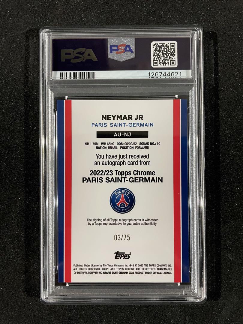 2025 Topps Chrome PSG ネイマール 直筆サイン Neymartopps