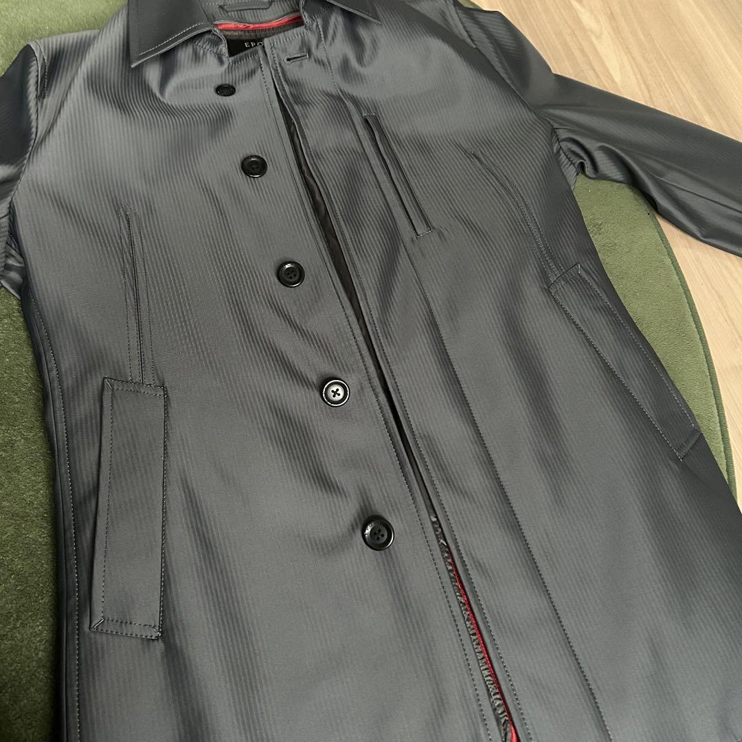 【美品】エポカウォモ　ライナー付フライフロント　高見えビジネストレンチコート