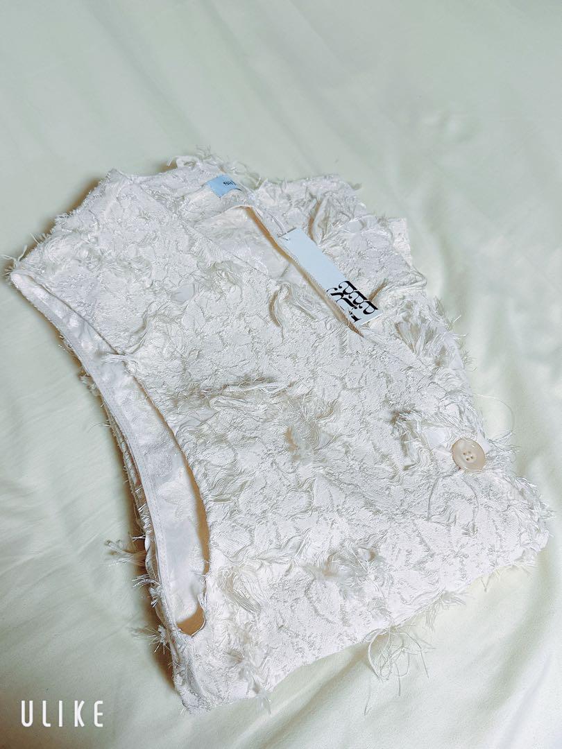 【新品未使用品】marte  sahara　Cut Jacquard Vest