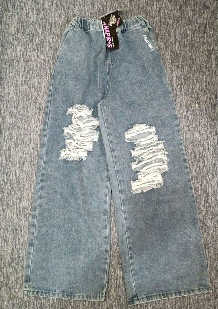 ダメージ加工ブルージーンズ Mサイズ