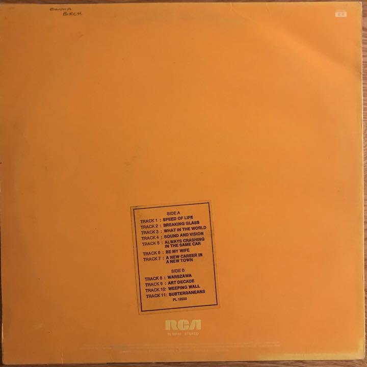 David Bowie – Low アナログレコード LP 洋楽