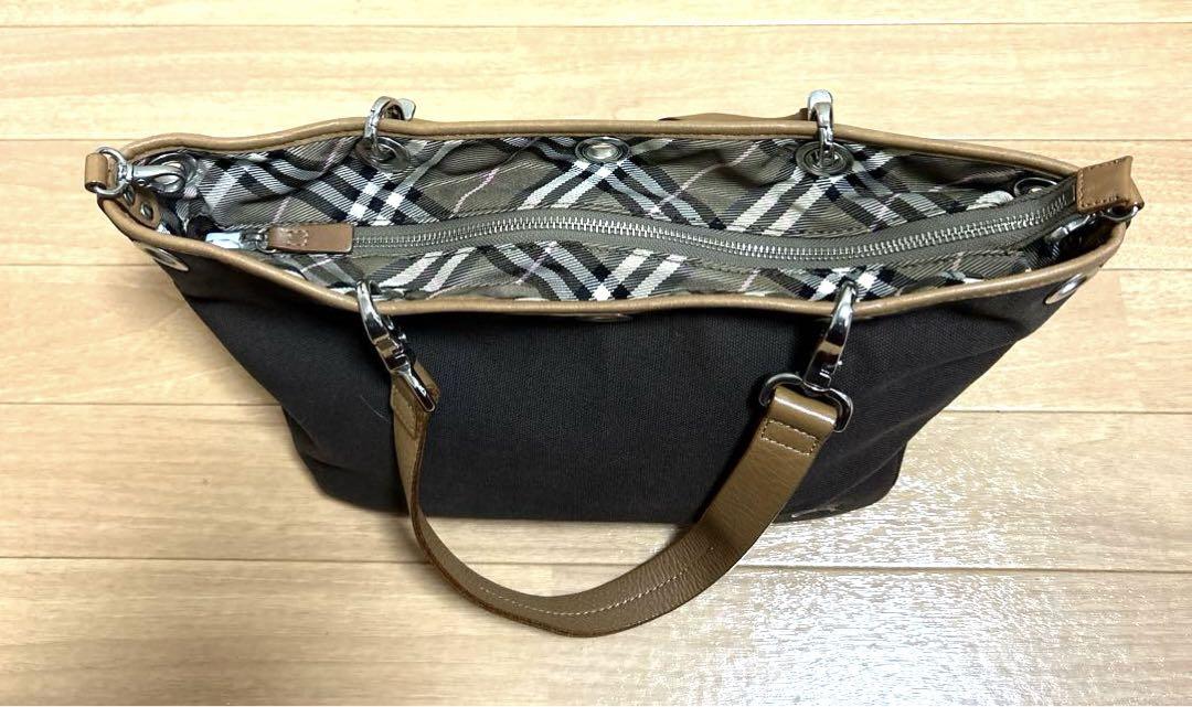 激安ブランド BURBERRY ホースマーク刺繍 キャンバストートバッグ LABEL BLUE バッグ