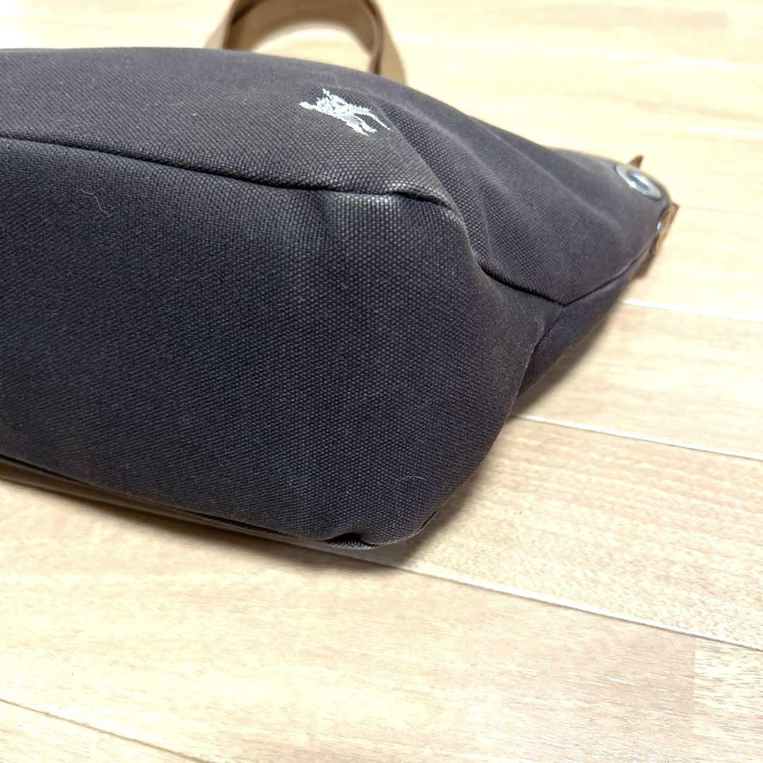 BURBERRY BLUE LABEL キャンバストートバッグ ホースマーク刺繍