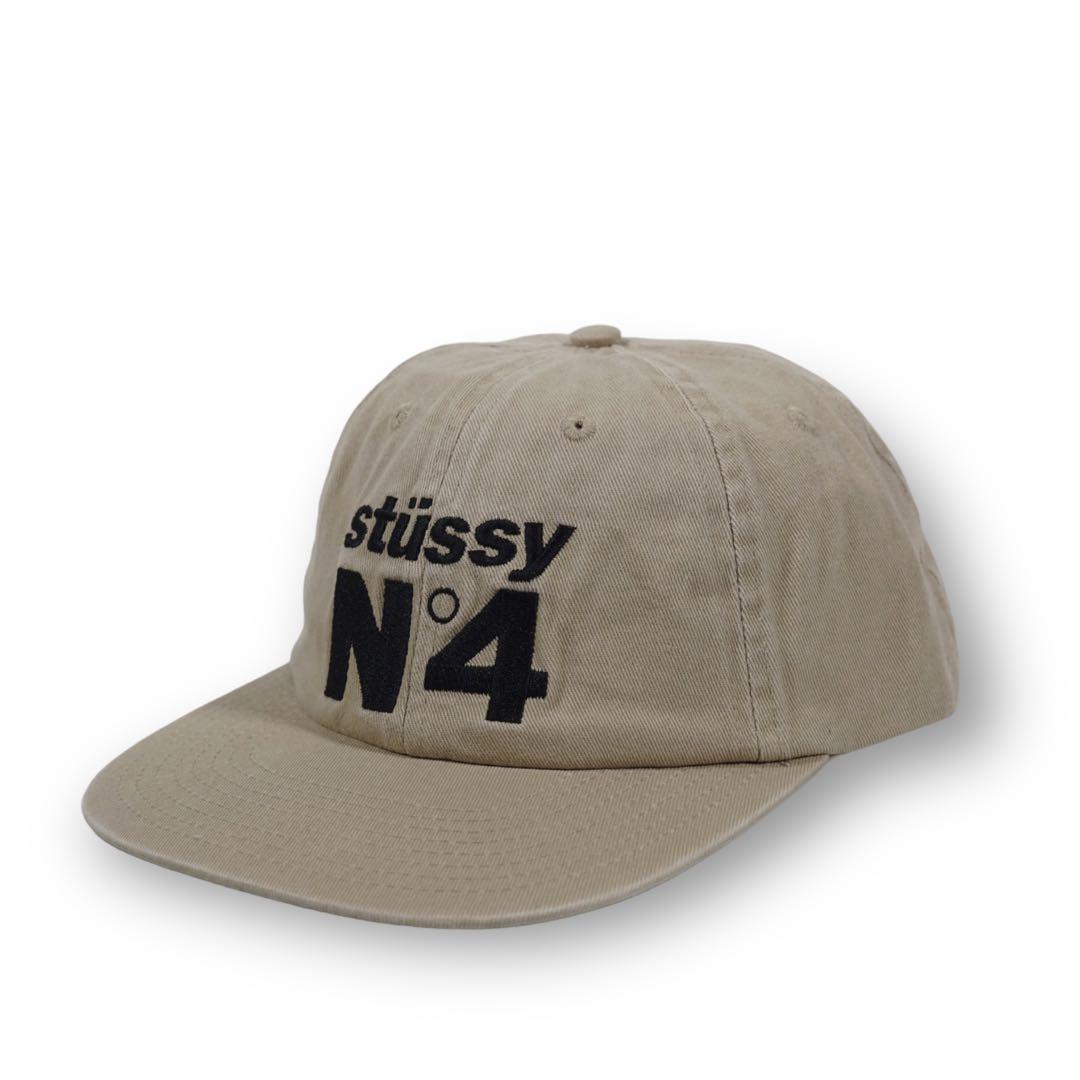 STUSSY No.4 LOW PRO CAP キャップ CRM ステューシー