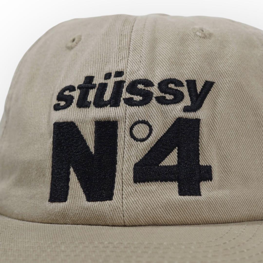 STUSSY No.4 LOW PRO CAP キャップ CRM ステューシー